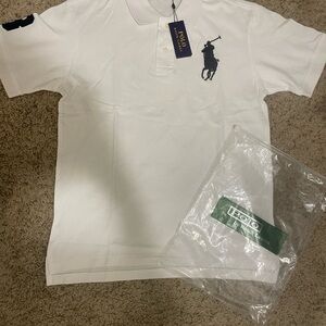 Ralph Lauren White Polo Shirt for Men